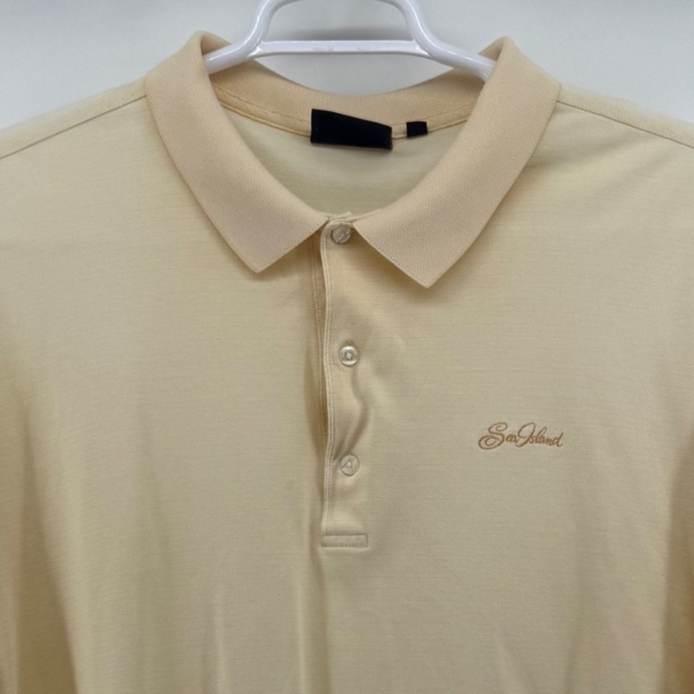 Bobby Jones Players Sea Island Polo Shirt Mens XXL Yellow Cotton Short Sleeve